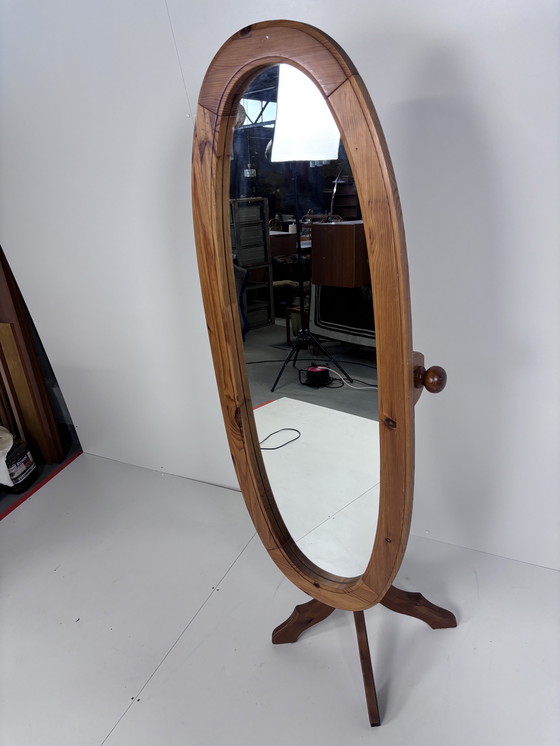 Image 1 of Vintage Pass Mirror Wood