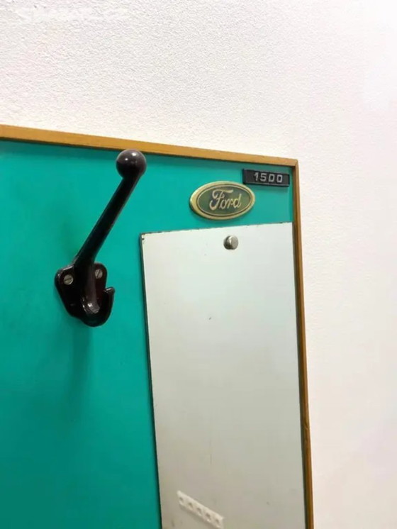 Image 1 of Retro-Wandhänger mit Spiegel, 1960er Jahre, Tschechoslowakei