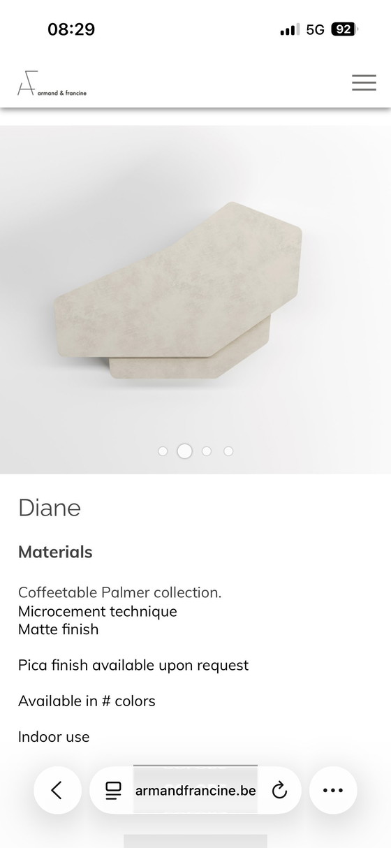 Image 1 of Armand & Francine Couchtisch 170 cm heller Sand LP 7.140 €