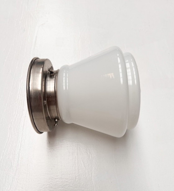 Image 1 of Plafonnier Gispen en verre opale pour GISO, années 1960