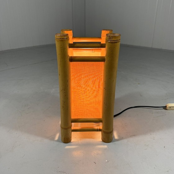 Image 1 of Rattan table lamp 1970s