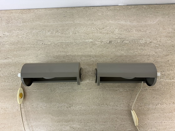 Image 1 of Set di 2 lampade da parete Ikea viola vintage anni &#39;70