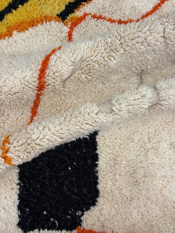 Image 1 of Marokkaans handgemaakt wollen tapijt 160x250 cm – Beni Ourain stijl kleurrijk Berber tapijt