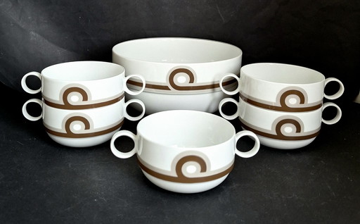 Rosenthal Studio-Linie Duo Baltic special edition 100 years of Rosenthal. Ambrogio Pozzi 1979.