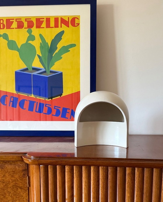 Image 1 of Organic white ceramic table lamp, Italy 1970
