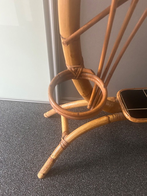 Vintage bamboo plant stand