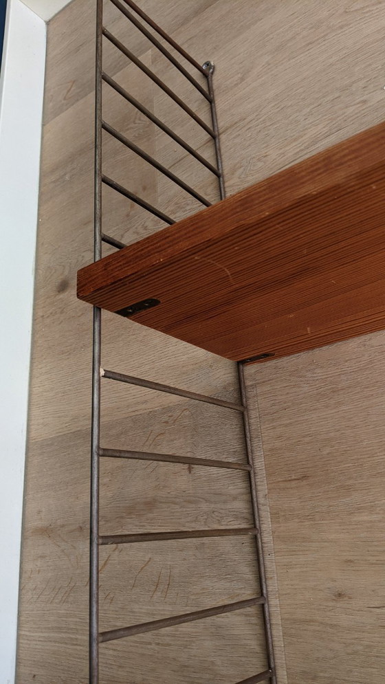 Image 1 of Set di corde Vintage Nisse - sistema di pareti modulari con 14 parti in pino/ciliegio