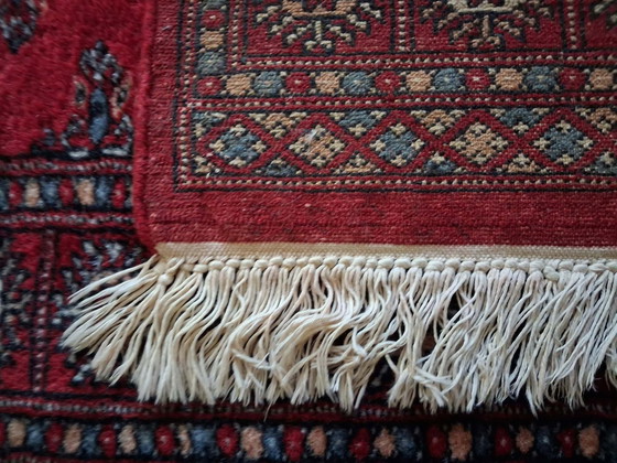 Tapis Galerie Boukhara Noué Main 262×80cm, Coton, Laine, Multicolore (photo 14 sur 14)