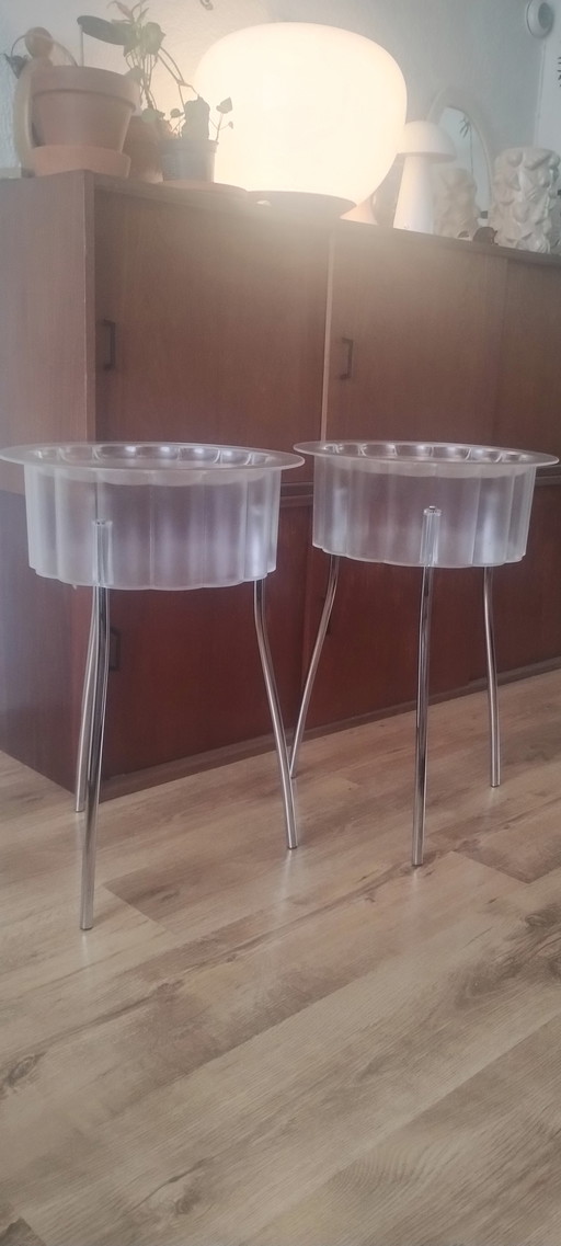 Ensemble vintage de tables d'appoint Ikea