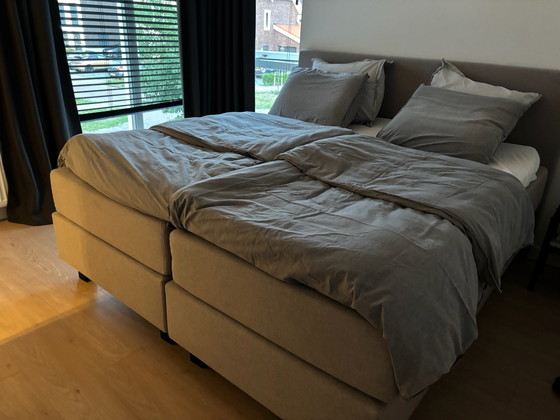 Swiss Sense Boxspringbett – Doppelbetten, Stoff, Holz (photo 8 of 15)