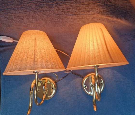 Image 1 of Coppia Wandlamp Hollywood Stijl+1