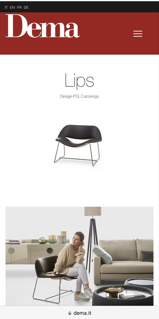 Image 1 of Lips Design Chair / Fauteuil Van Dema