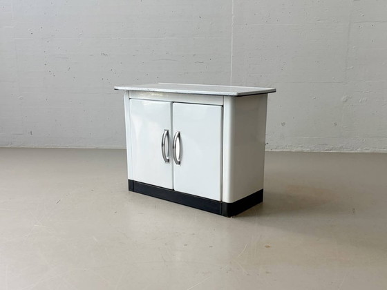 Image 1 of Metal sideboard / kitchen cabinet in industrial style, 1950s