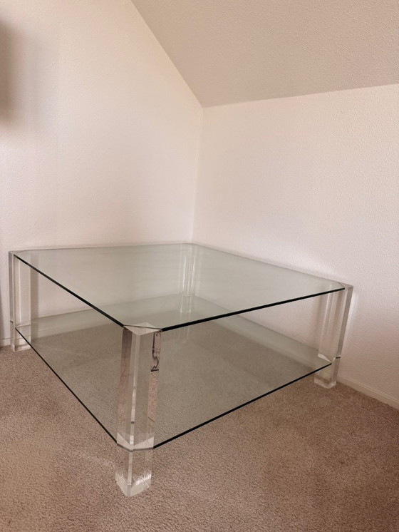 Image 1 of Glass BOR Design Coffee Table The Hague 1x1m