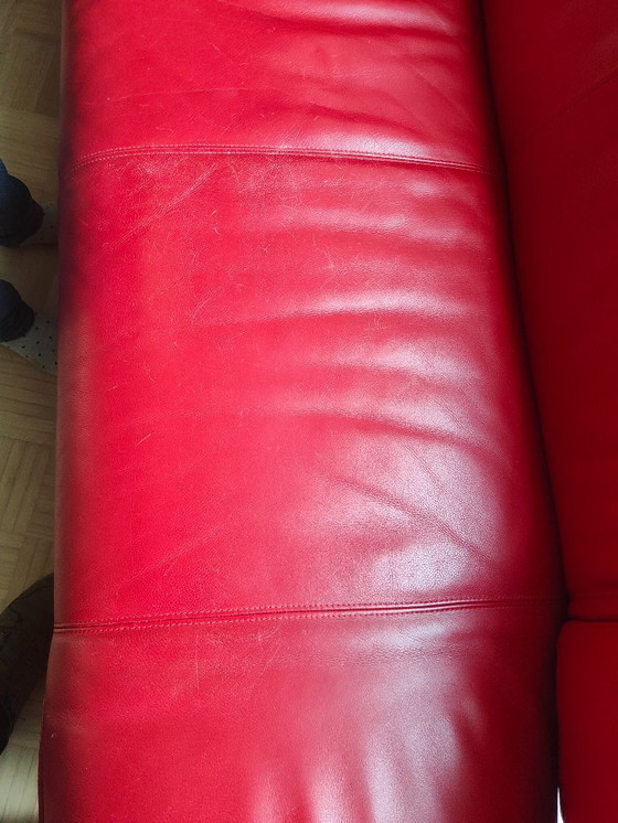 Image 1 of Leolux tango 2 pers pelle rossa