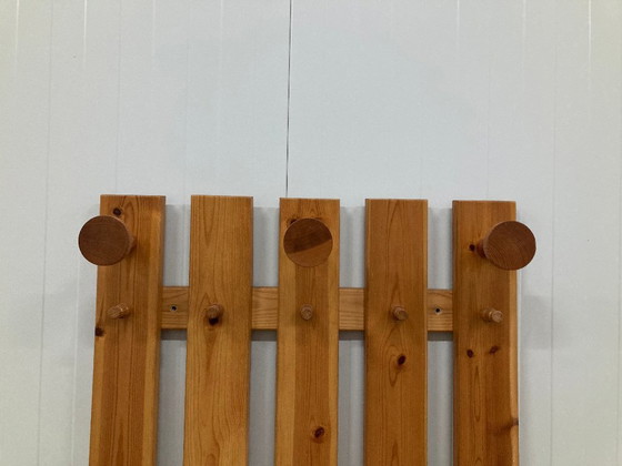 Image 1 of Large, solid pine coat rack 