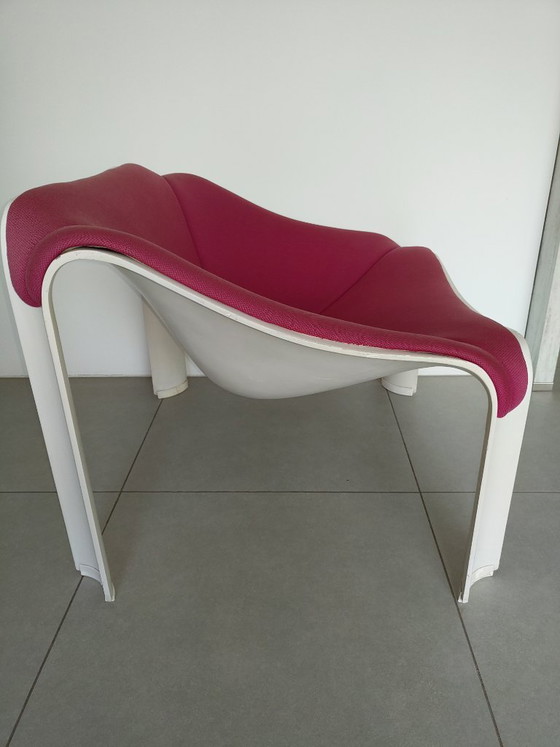 Set of 2 Artifort F300 Bucket Seats – Pierre Paulin – Original Fuchsia Upholstery – Side chairs, Polyester (photo 3 of 18)