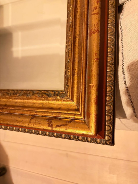 Image 1 of Grande specchio classico con cornice ornamentale color oro: pezzo forte
