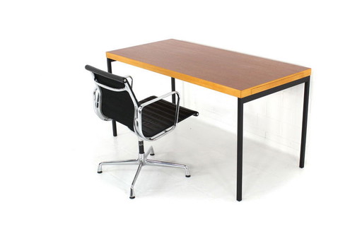 Dieter Waekerlin para Behr, mesa de comedor / escritorio extensible de teca de mediados de siglo, Alemania Años 50