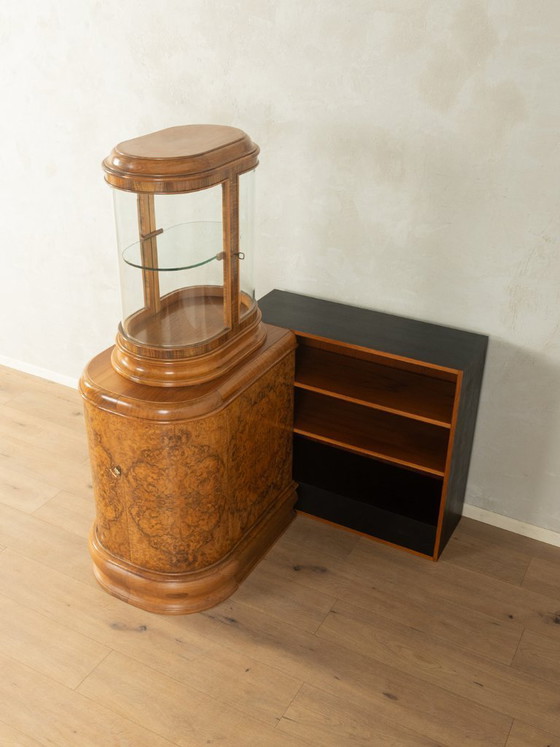 Image 1 of Vintage Art Deco vitrinekast uit de jaren 1930