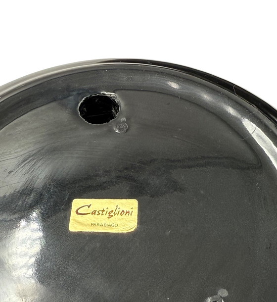 Image 1 of Cendriers empilés en céramique de l'ère spatiale / Vide Poche / Centre de table, Italie, années 1970