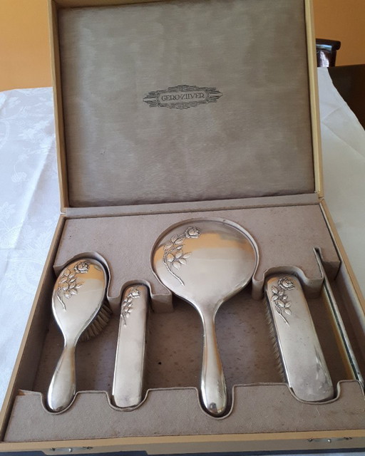 Vintage Gero 90 Silber 1925 Friseurset