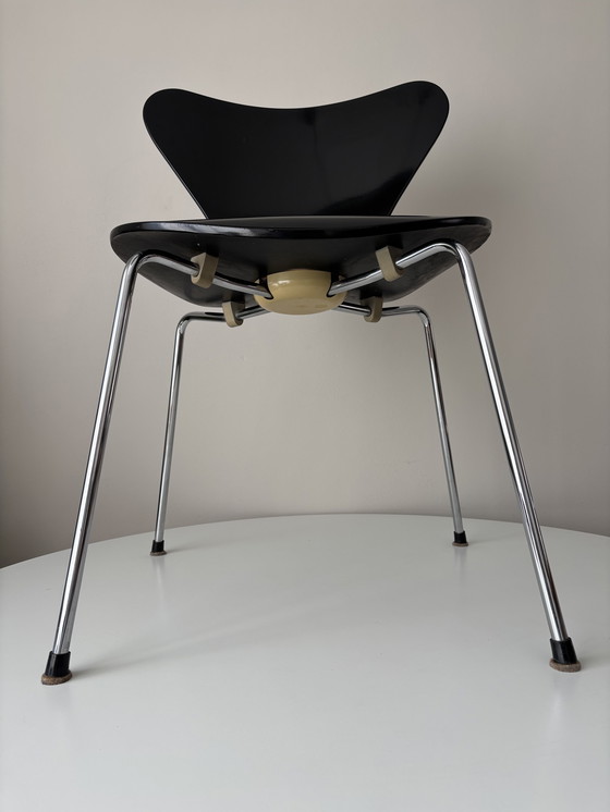 Image 1 of 4x dänische Arne Jacobsen für Fritz Hansen Serie 7 Vlinderstoelen 1978