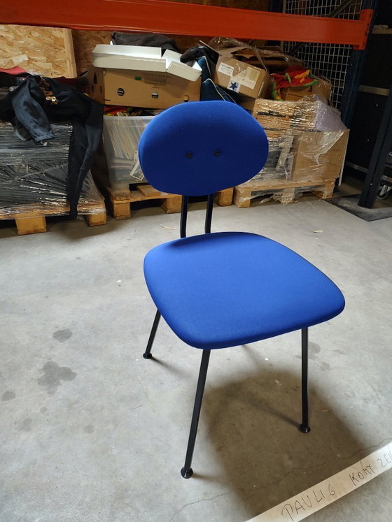 Image 1 of Set of 14x Lensvelt Maarten Baas '101' Design Chairs – Cobalt Blue