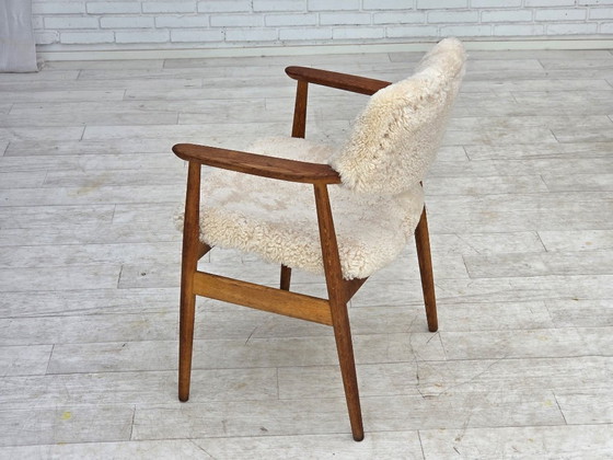 Image 1 of 1960s, Danish design by Erik Kirkegaard, model 43, genuine sheepskin.