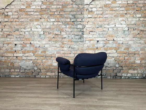 Fogia Bollo Lounge Chair - azul oscuro | Andreas Engesvik – Sillones, Metal, Textil (photo 5 of 16)