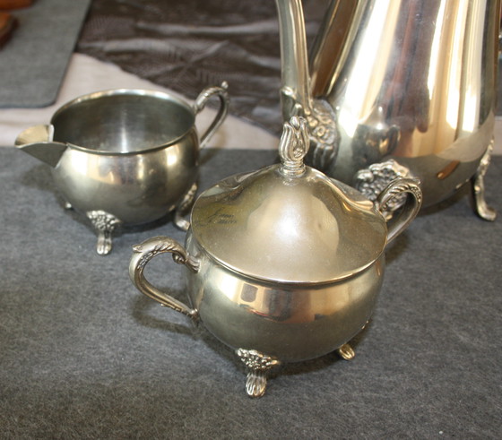 Image 1 of Set da tè vintage WM Rogers in argento - 3 pezzi - USA