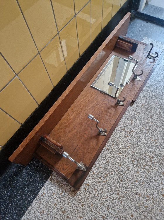 Image 1 of Wunderschöne Garderobe aus der Amsterdamer Schule – Eiche & Coromandel – Art déco 1920er/1930er Jahre