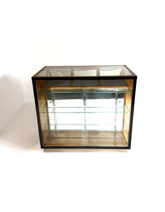 Image 1 of Comptoir/vitrine vintage en noyer, années 60