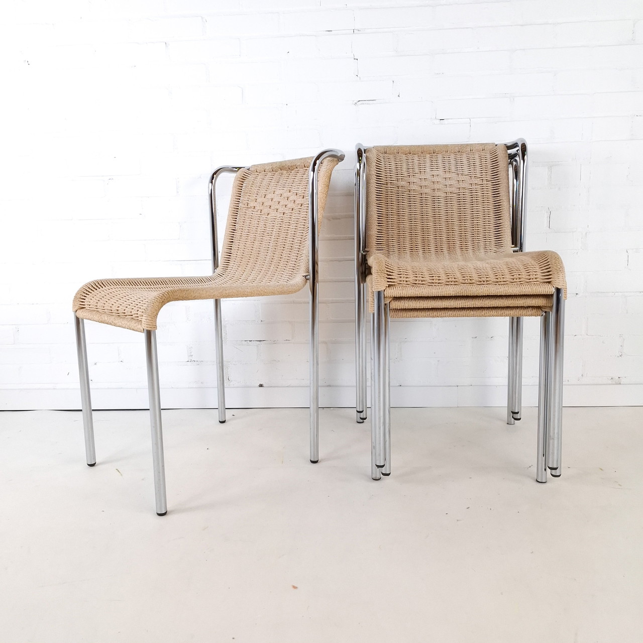 4x vintage chair Gabriele Mucchi S5