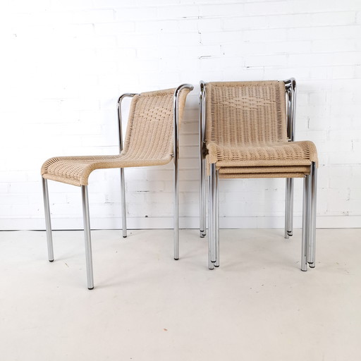 4x Vintage-Stuhl Gabriele Mucchi S5