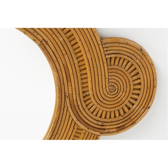 Image 1 of Vintage mirror in bamboo by Vivai Del Sud, Italy 1960