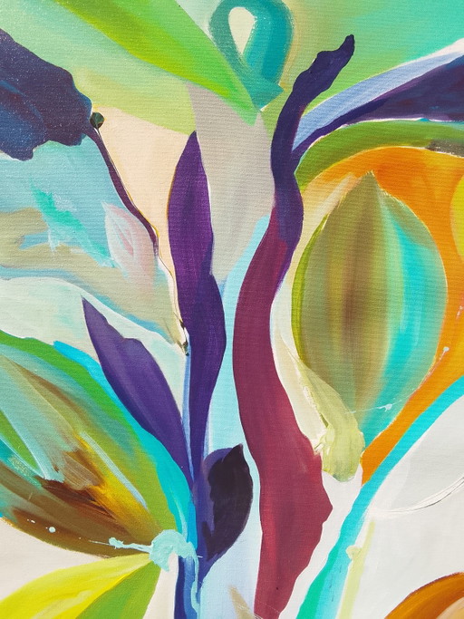 Dipinto acrilico #Arabesco 100x100cm – schilderijen tekeningen, Canvas (photo 2 of 15)