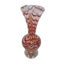 Vaso opalino vintage in stile muranese