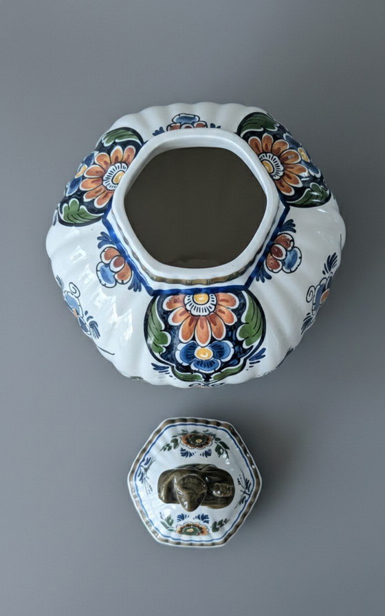 Image 1 of Set di 3 vasi Delftware – Polychroom Holland – Fatti a mano