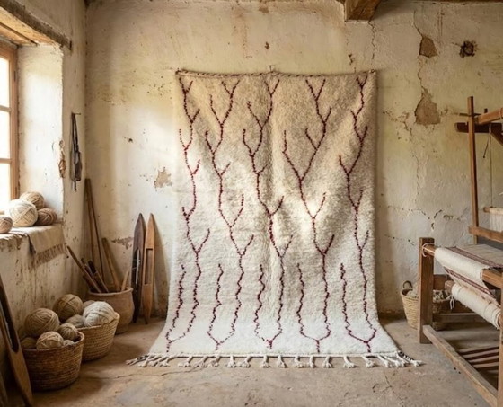 Alfombra tradicional marroquí – Hecha a mano en las montañas del Atlas 260cmx160cm – Wool (photo 3 of 6)