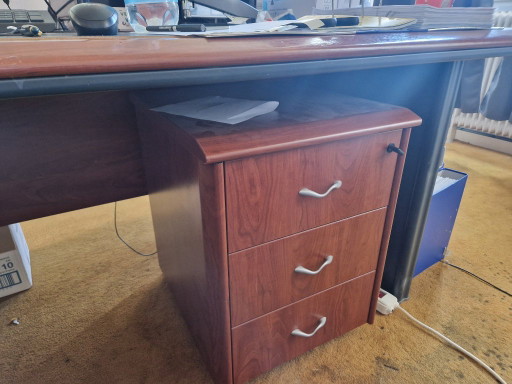 2x Scrivanie Newform Ufficio 180/200x80cm Con Cassettiere – bureau, Wood (photo 2 of 5)