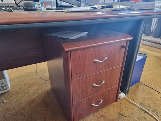 2x Scrivanie Newform Ufficio 180/200x80cm Con Cassettiere – Wood (photo 2 of 5)