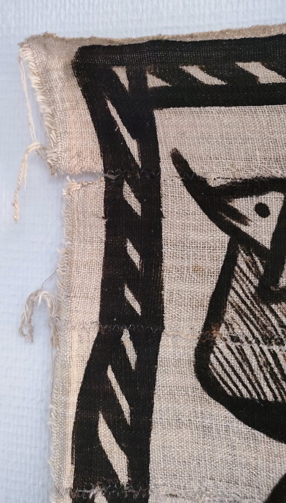 Image 1 of korhogo senoufo wandkleed vintage canvas