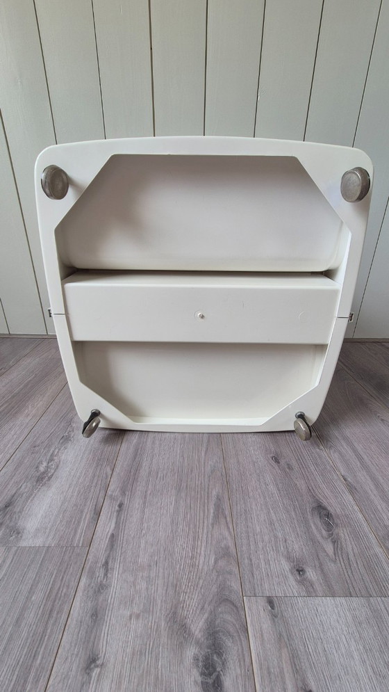 Image 1 of Vintage plastic space age bar cart trolley side table