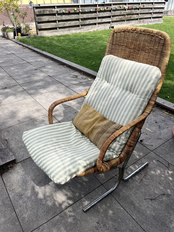 Image 1 of Dirk van Sliedrecht 514c rieten fauteuil