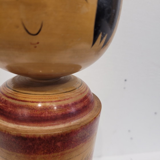 Image 1 of Traditionelle Kokeshi-Puppe, polychromes Holz, 40er Jahre – Japan