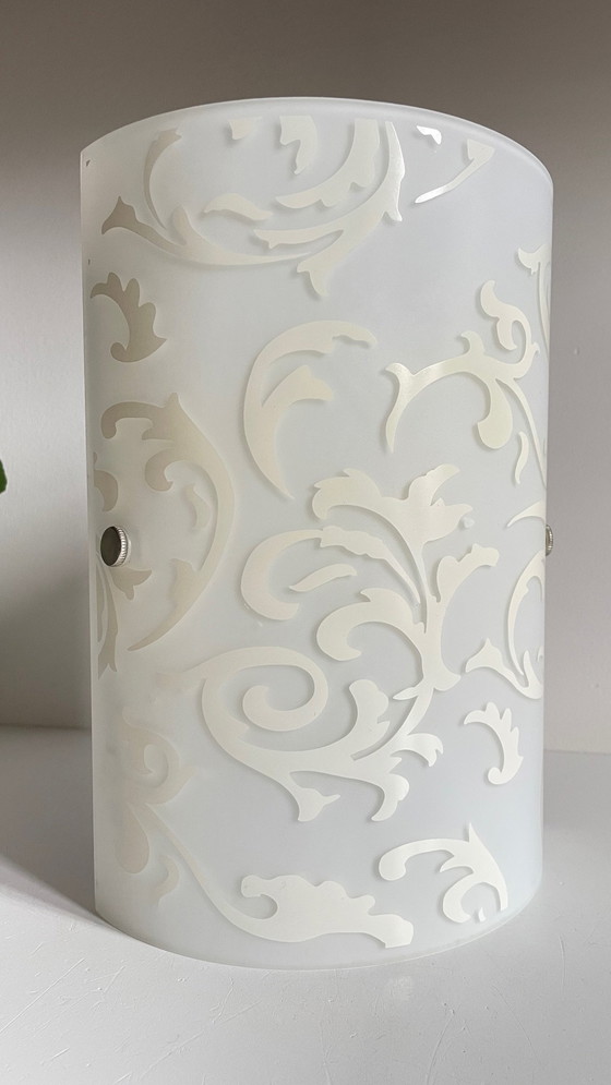 Image 1 of Polished and Silk-screened Glass Wall Lamp by Eglo