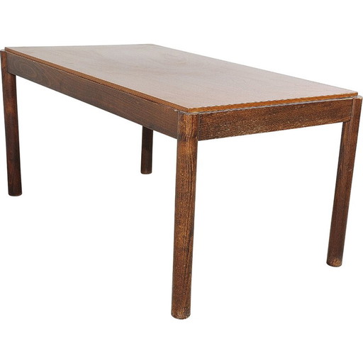 Vintage beukenhouten salontafel, Tsjechoslowakije 1970