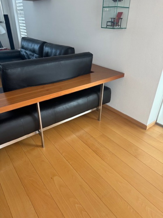 Image 1 of Divano angolare di design Rolf Benz Dono in pelle nera - noce