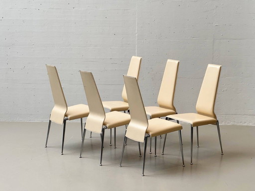 Set di 6 sedie con schienale alto di Arper, Italia, anni 2000